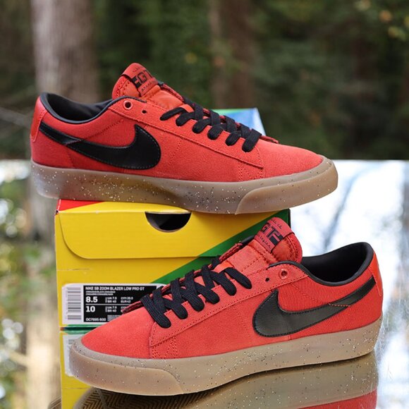 Nike SB Zoom Blazer Low Pro GT Cinnabar Gum - Picture 2 of 13